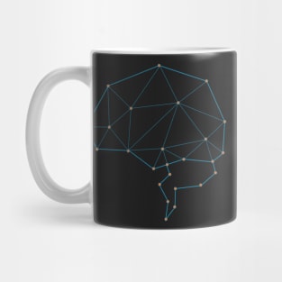 Brain shaped AI artificial intelligence art Mug